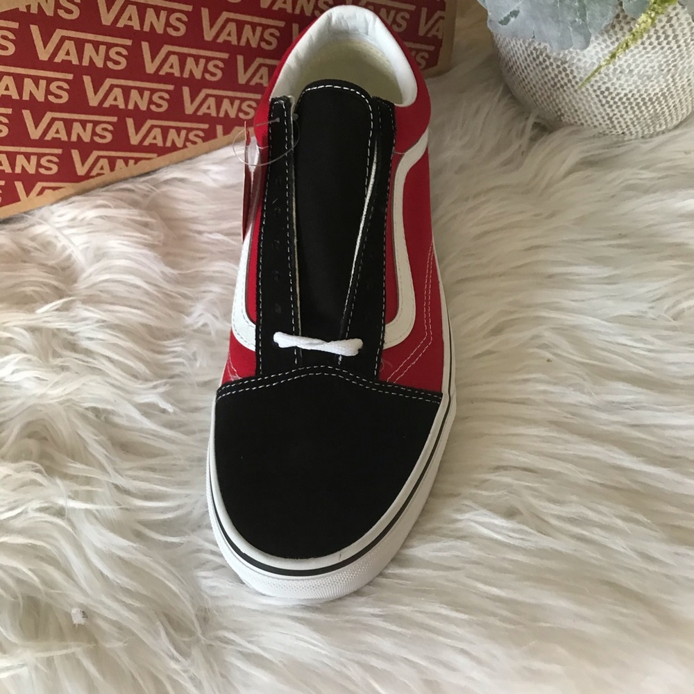Vans Old Skool Sidewall Black Racing Red Skate - Picture 8 of 8